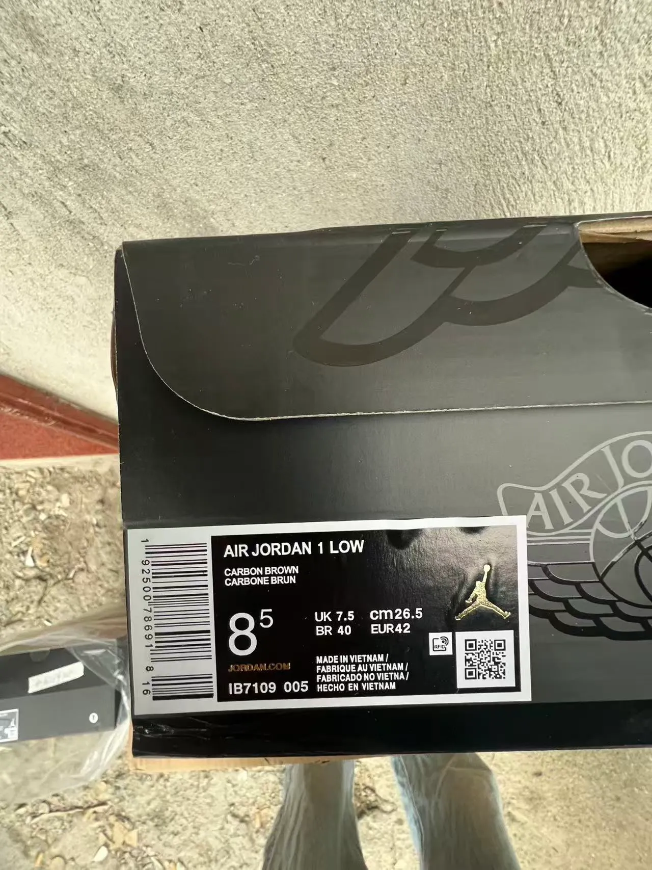 Nike Air Jordan 1 Low Taupe Black Lifestyle Sneakers 10