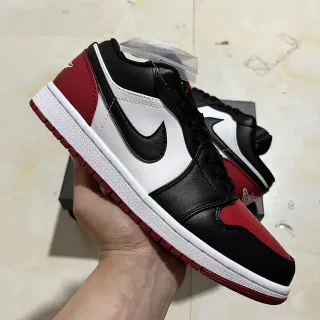 Nike Air Jordan 1 Low University Red Black White Lifestyle Sneakers