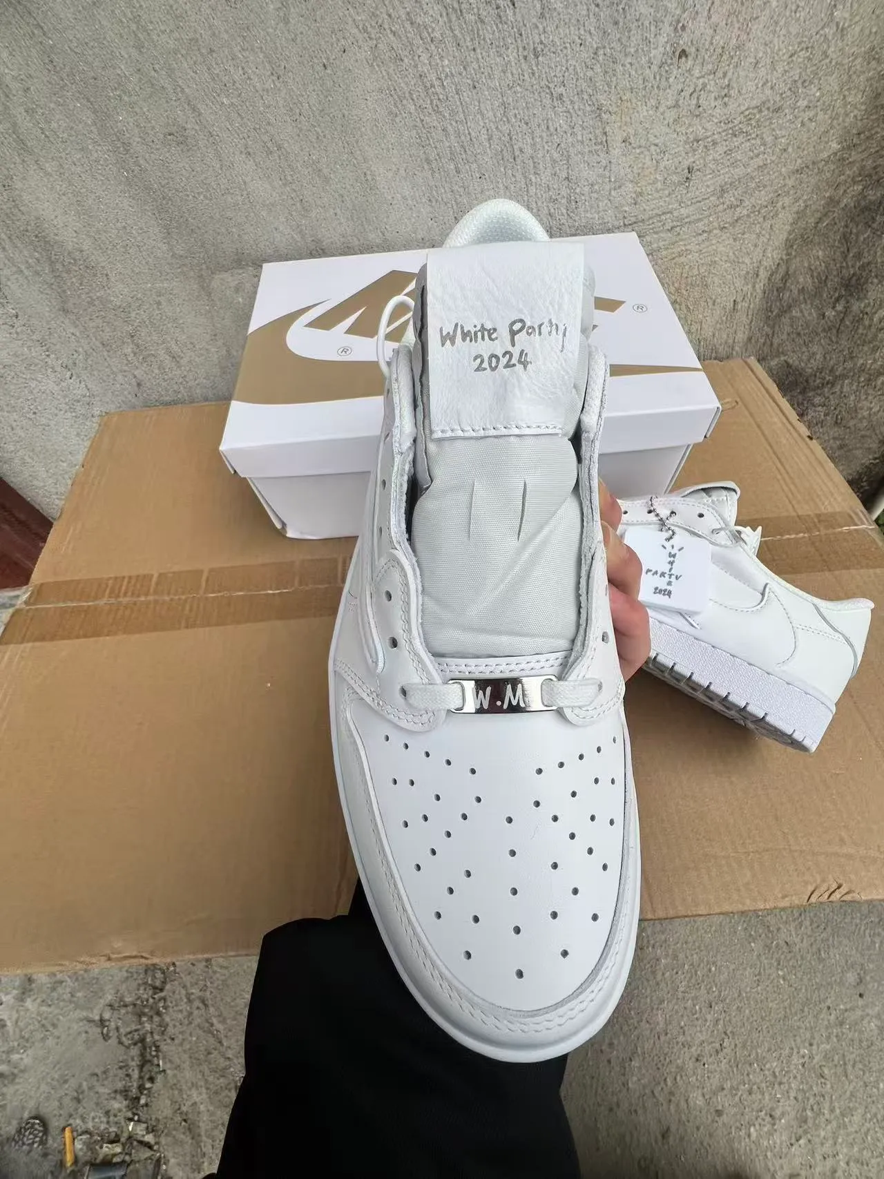 Nike Air Jordan 1 White Lifestyle Sneakers 3