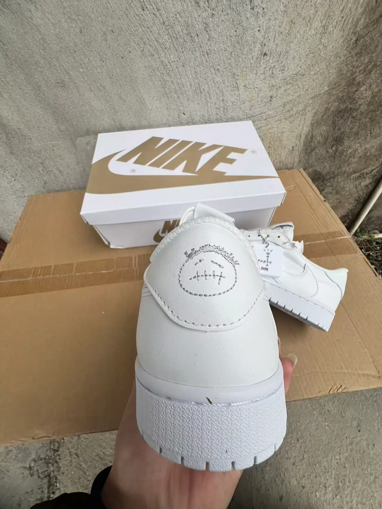 Nike Air Jordan 1 White Lifestyle Sneakers 6