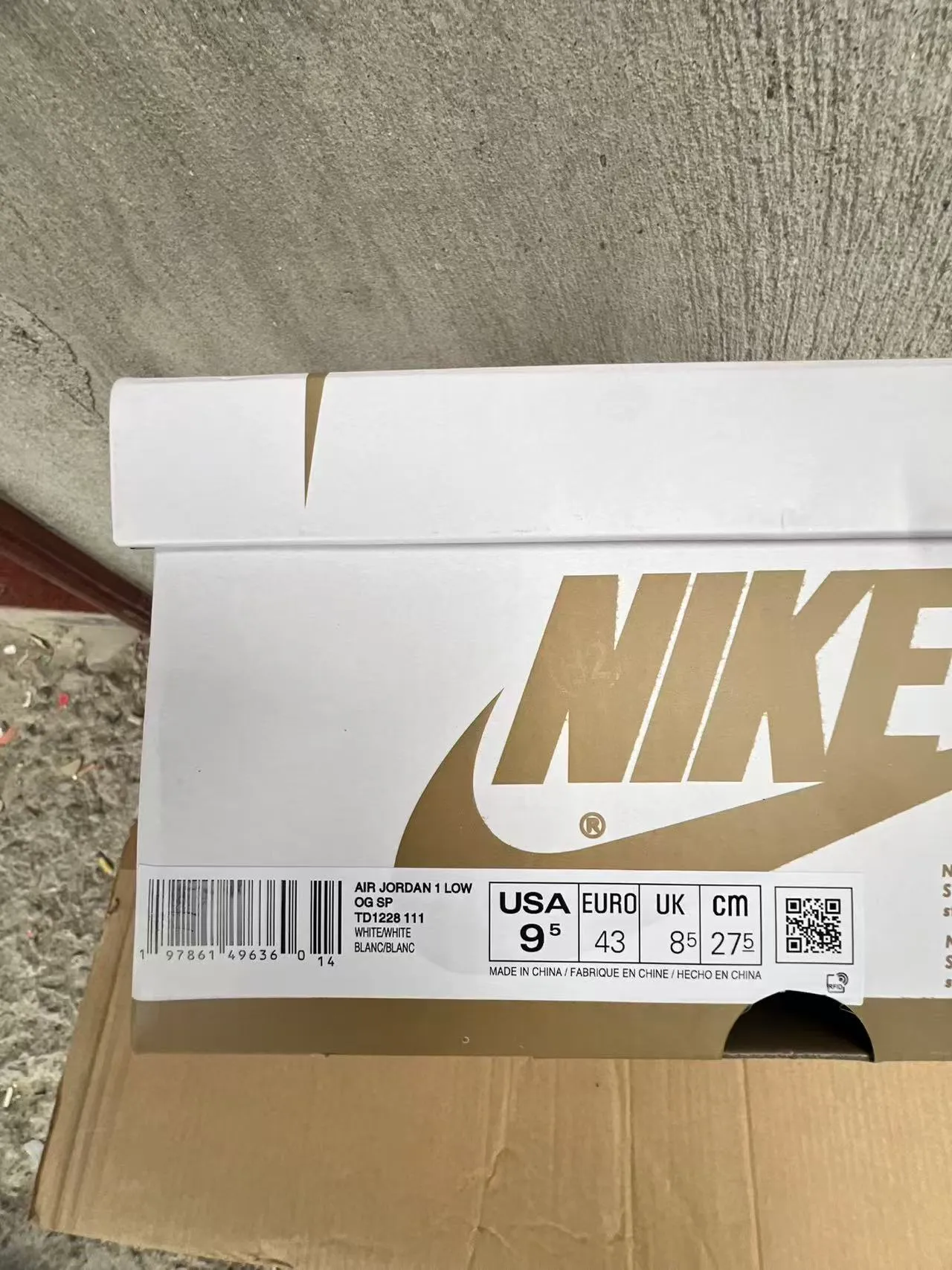Nike Air Jordan 1 White Lifestyle Sneakers 8