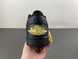 Nike Air Jordan 3 Elephant Print Black Yellow Lifestyle Sneakers 4