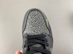 Nike Air Jordan 3 Elephant Print Black Yellow Lifestyle Sneakers 5