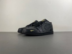 Nike Air Jordan 3 Elephant Print Black Yellow Lifestyle Sneakers 10