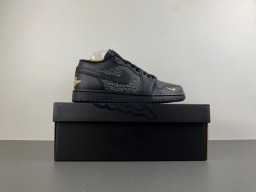 Nike Air Jordan 3 Elephant Print Black Yellow Lifestyle Sneakers 15