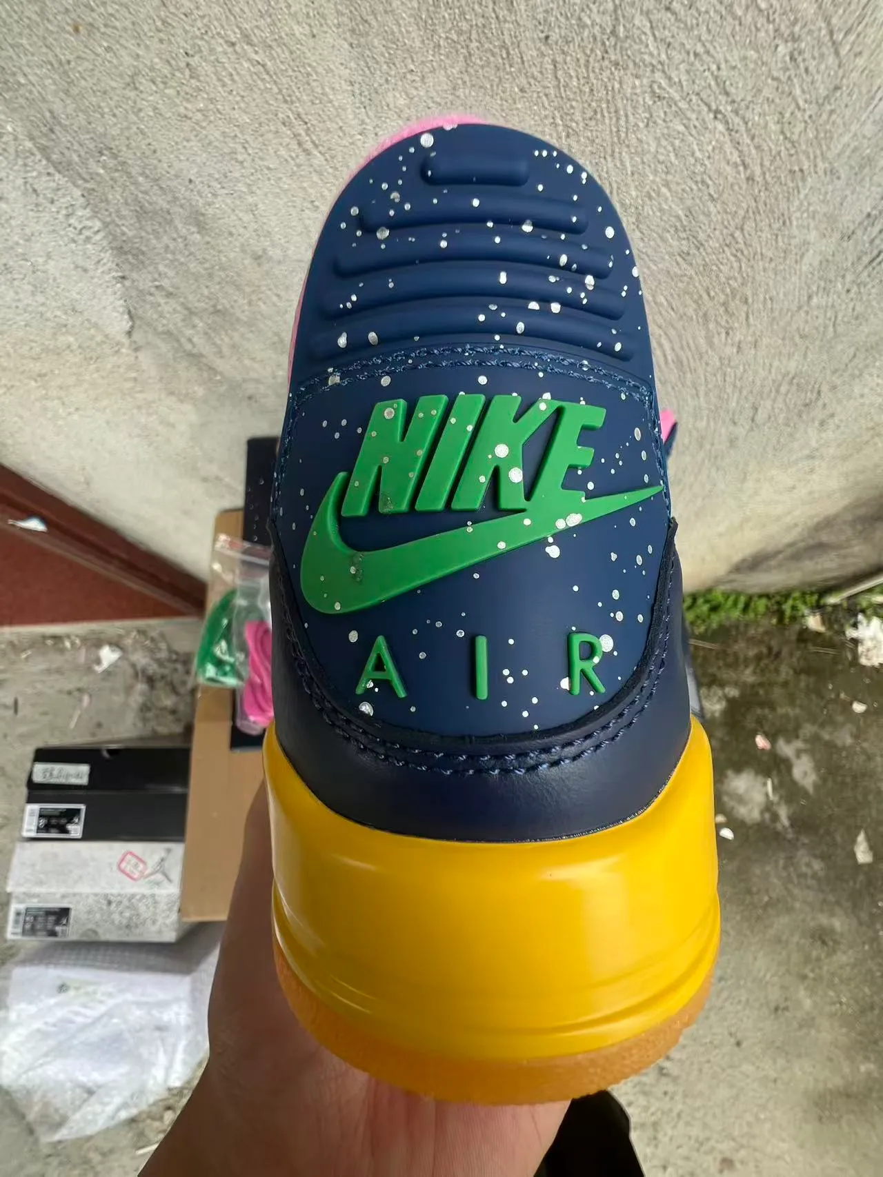 Nike Air Jordan 3 Royal Blue Navy Yellow Pink Basketball Shoes 8