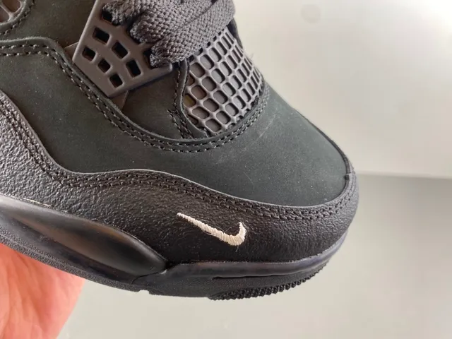 Nike Air Jordan 4 Black White Basketball Shoes 14