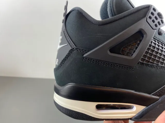 Nike Air Jordan 4 Black White Basketball Shoes 15