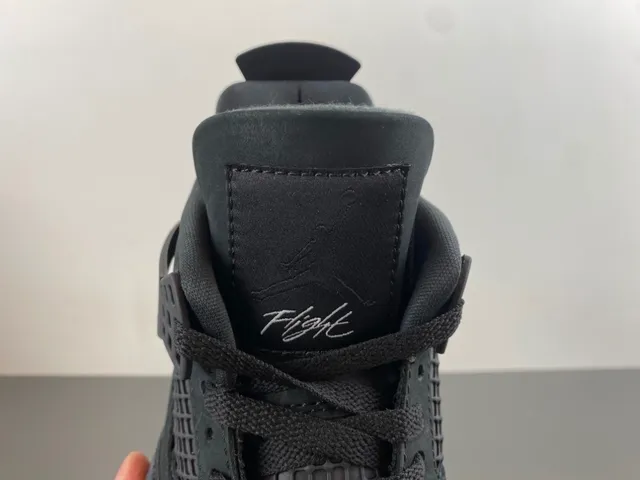Nike Air Jordan 4 Black White Basketball Shoes 17