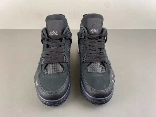 Nike Air Jordan 4 Black White Basketball Shoes 22