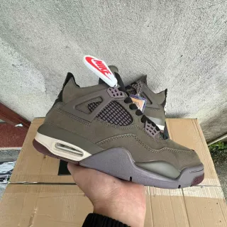 Nike Air Jordan 4 Zapatillas de Baloncesto de Ante Verde Oliva