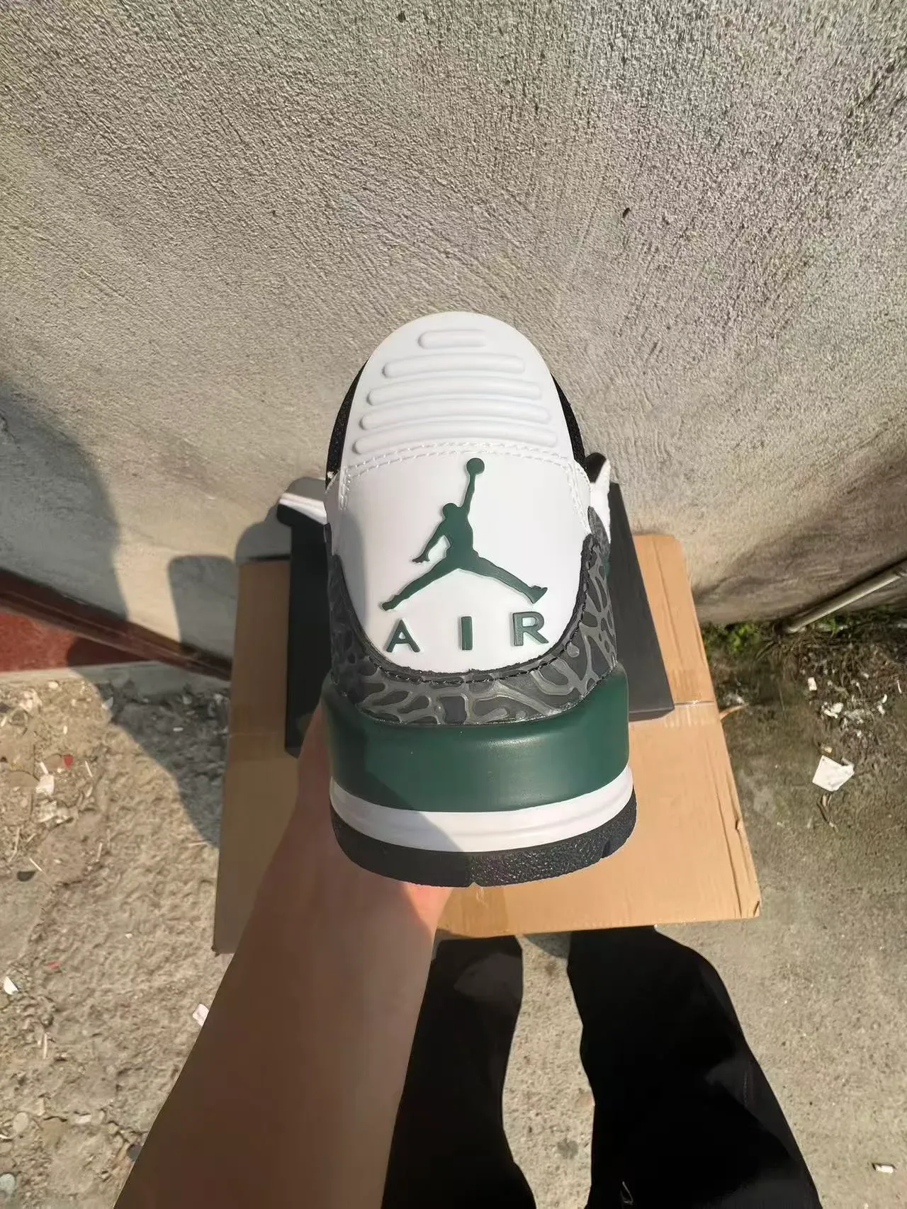 Nike Air Jordan Legacy 312 White Gray Green Lifestyle Sneakers 8