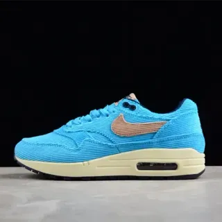 Nike Air Max 1 Corduroy Blue Tan Lifestyle Sneakers