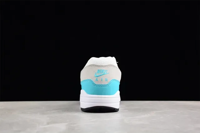 Nike Air Max 1 Cyan and Gray Lifestyle Sneakers 10