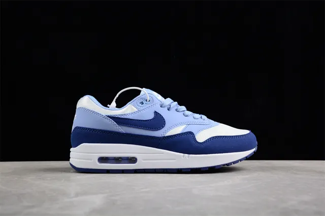 Nike Air Max 1 Light Blue and Navy Lifestyle Sneakers 14