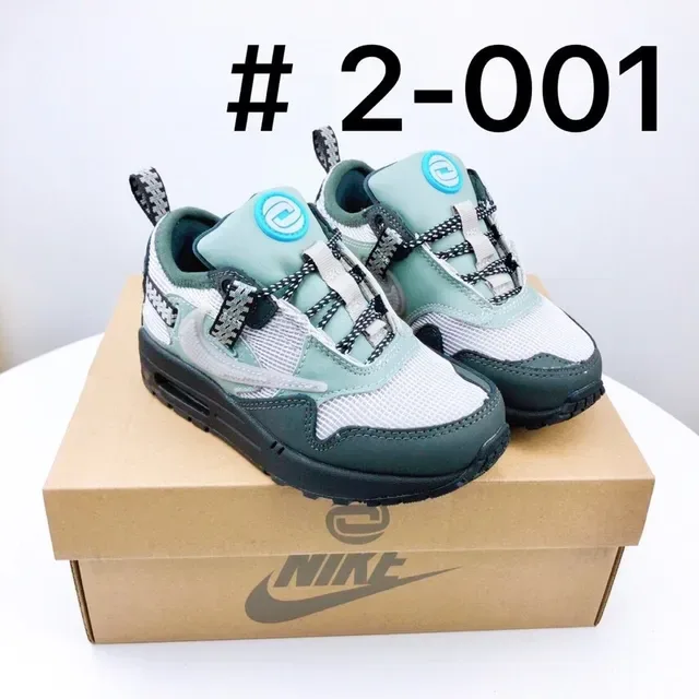 Nike Air Max 1 Light Gray and Teal Lifestyle Sneakers 5