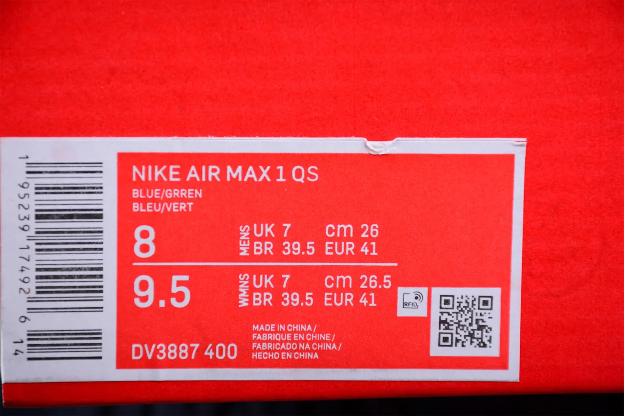 Nike Air Max 1 Navy Green Purple Lifestyle Sneakers 2