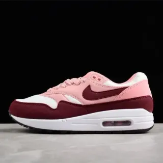 Nike Air Max 1 Pink Burgundy White Lifestyle Sneakers