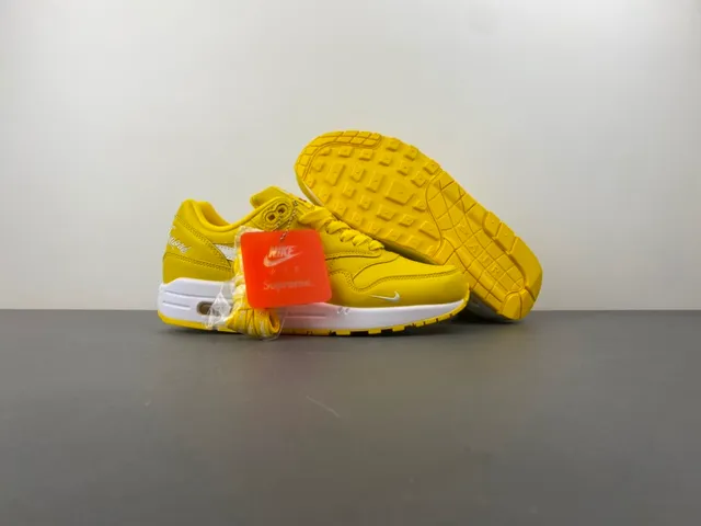 Nike Air Max 1 Yellow White Lifestyle Sneakers 12