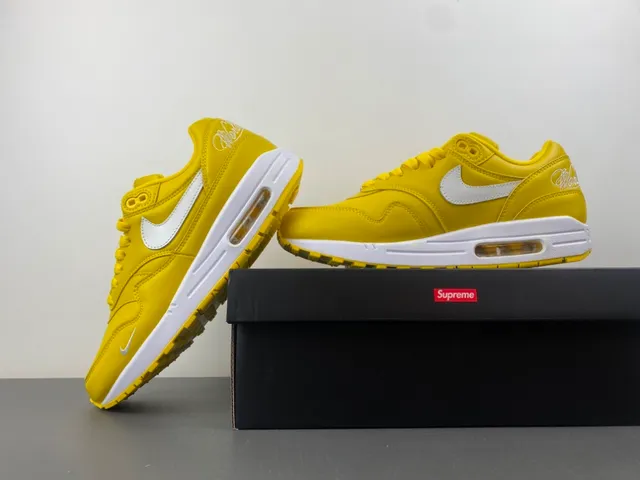 Nike Air Max 1 Yellow White Lifestyle Sneakers 14