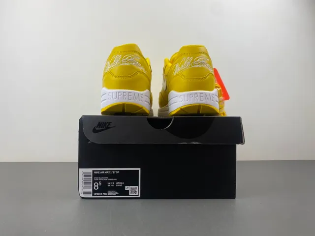 Nike Air Max 1 Yellow White Lifestyle Sneakers 17