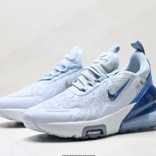 Nike Air Max 270 React Tênis Lifestyle Azul Claro e Branco