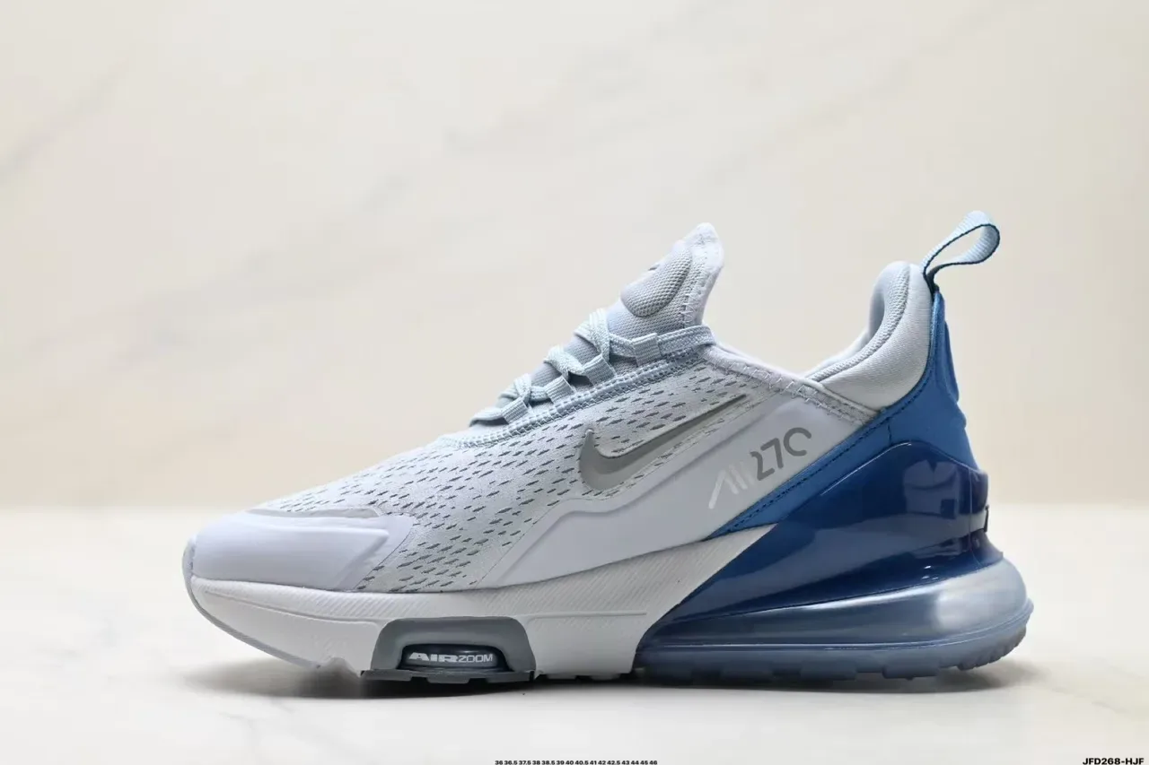 Nike Air Max 270 React Light Blue and White Lifestyle Sneakers 7