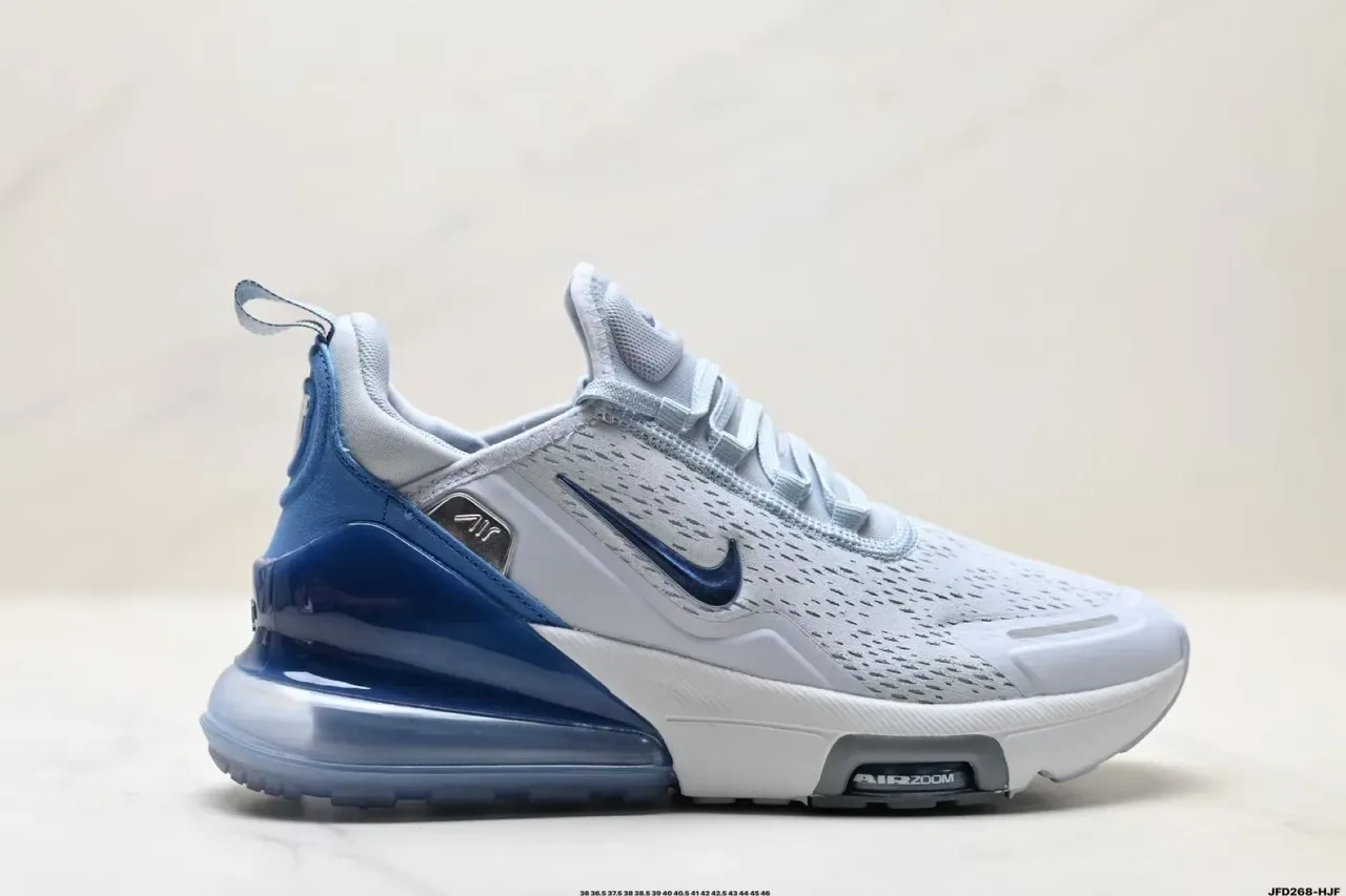 Nike Air Max 270 React Light Blue and White Lifestyle Sneakers 9