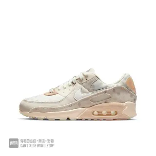 Nike Air Max 90 Beige Pink Layered Textile Upper Polka-Dot Pattern Overlay Lifestyle Sneakers