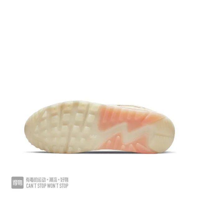 Nike Air Max 90 Beige Pink Layered Textile Upper Polka-Dot Pattern Overlay Lifestyle Sneakers 3