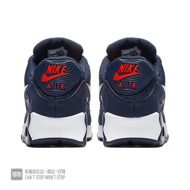 Nike Air Max 90 Navy White Red Lifestyle Sneakers 2