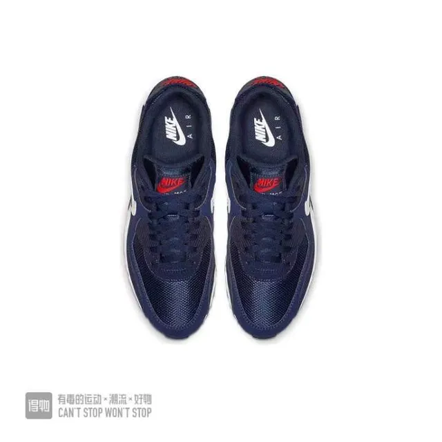 Nike Air Max 90 Navy White Red Lifestyle Sneakers 3