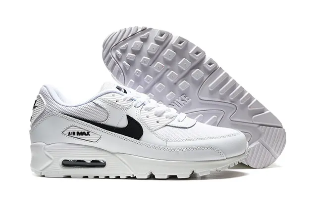 Nike Air Max 90 White Black Lifestyle Sneakers 5
