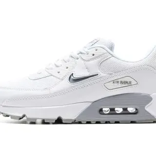 Nike Air Max 90 White Gray Lifestyle Sneakers