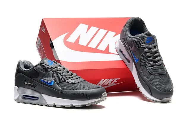 Nike Air Max 90 White Gray Lifestyle Sneakers 12