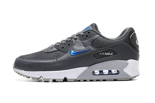 Nike Air Max 90 White Gray Lifestyle Sneakers 16