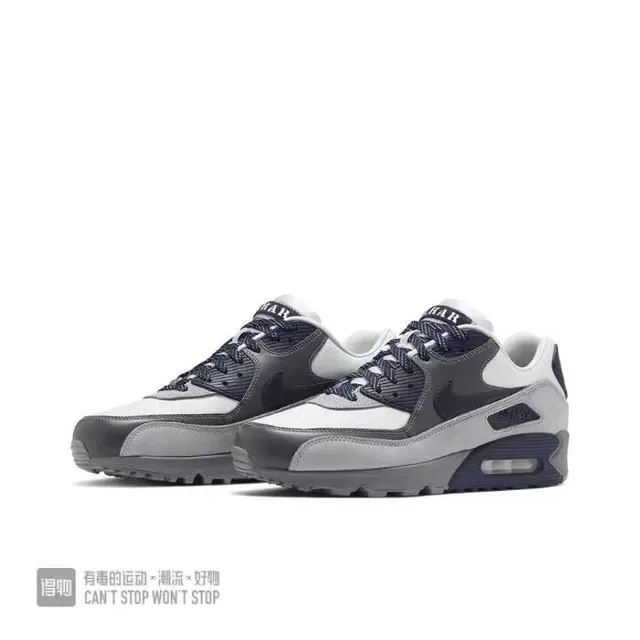 Nike Air Max 90 White Navy Gray Lifestyle Sneakers 4