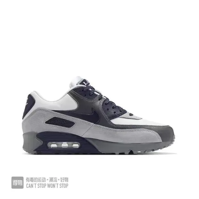 Nike Air Max 90 White Navy Gray Lifestyle Sneakers 5