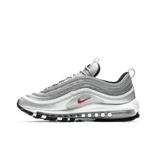 Nike Air Max 97 Metallic Silver and Red Lifestyle Sneakers