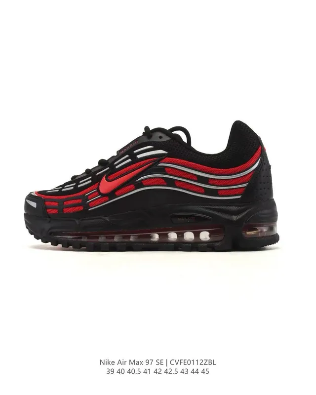 Nike Air Max 97 SE Black Red Lifestyle Sneakers 9