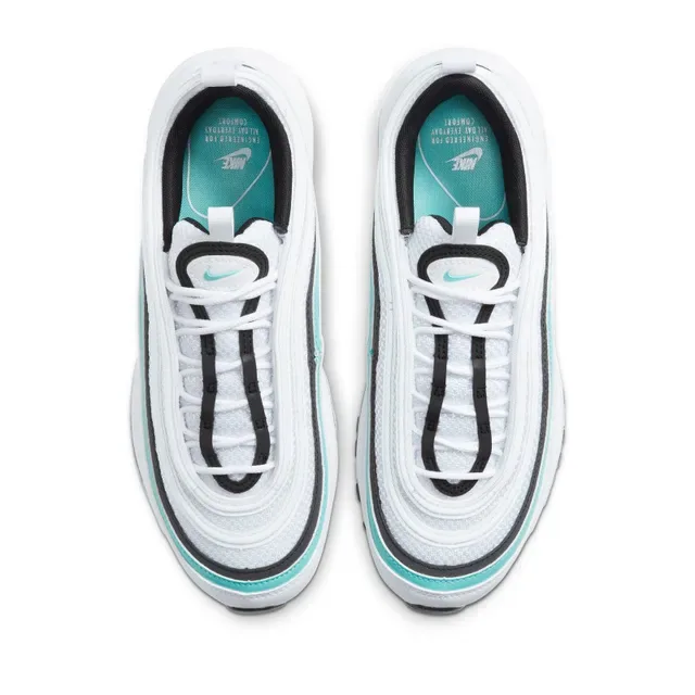 Nike Air Max 97 White Black Turquoise Lifestyle Sneakers 4