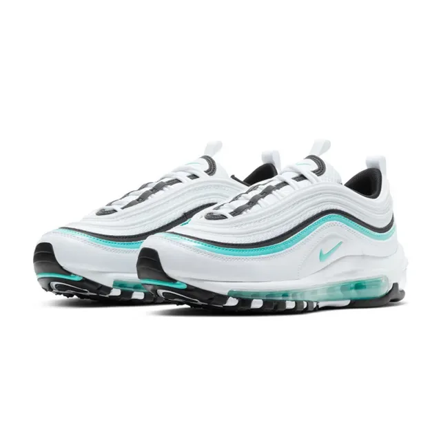 Nike Air Max 97 White Black Turquoise Lifestyle Sneakers 5