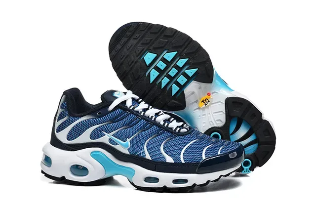 Nike Air Max Plus Light Blue and Black Lifestyle Sneakers 11