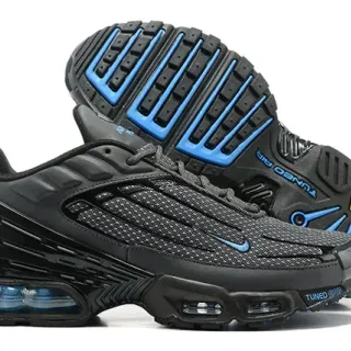 Nike Air Max Plus Tuned Black Blue Lifestyle Sneakers
