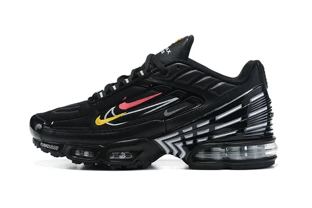 Nike Air Max Plus Tuned Black Silver Red Yellow Lifestyle Sneakers 3