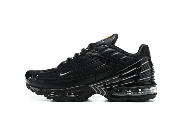 Nike Air Max Plus Tuned Black Silver Red Yellow Lifestyle Sneakers 8