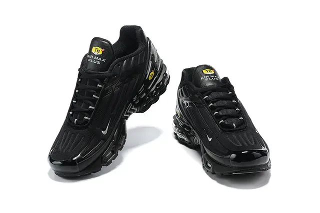 Nike Air Max Plus Tuned Black Silver Red Yellow Lifestyle Sneakers 11