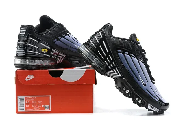 Nike Air Max Plus Tuned Black Silver Red Yellow Lifestyle Sneakers 13