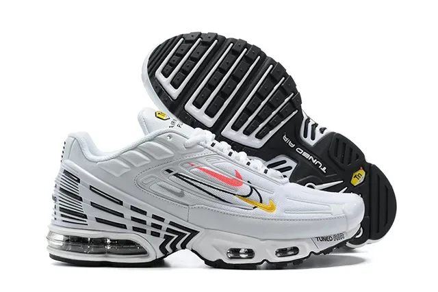 Nike Air Max Plus Tuned Black Silver Red Yellow Lifestyle Sneakers 21