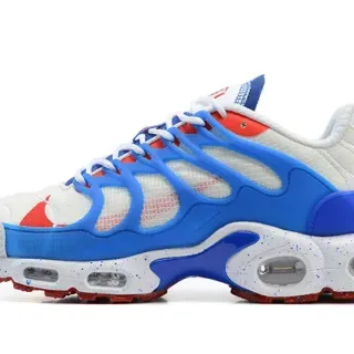 Nike Air Max Plus White Blue Red Lifestyle Sneakers